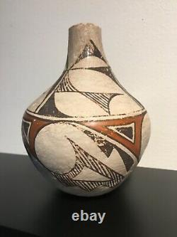 1890-1900 Acoma Pueblo Pottery Water Bottle