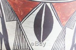 1890-1900 Finest Native American Indian Pueblo Acoma Olla Polychrome 11 Jar Pot