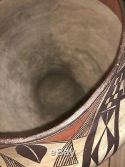 1890-1900 Finest Native American Indian Pueblo Acoma Olla Polychrome 11 Jar Pot