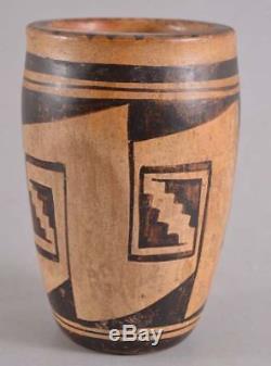 1930-40's LENA CHARLIE Hopi Native American Polychrome Pottery Vase