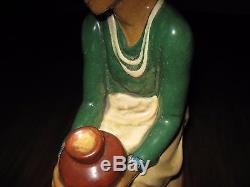 1930 Navaho American Native Indian Cowan Pottery signed by artist F. Luis Mora