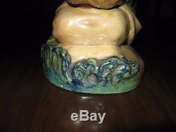 1930 Navaho American Native Indian Cowan Pottery signed by artist F. Luis Mora