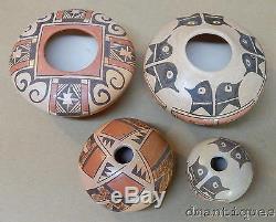 3 Miriam Nampeyo Native American Hopi Tewa Art Pottery Bowls Traditional Designs