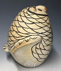 5 1/2 RARE Maria Z. Chino Owl Acoma Native American Pottery Figurine Pueblo Art