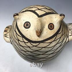 5 1/2 RARE Maria Z. Chino Owl Acoma Native American Pottery Figurine Pueblo Art