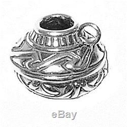 925 Sterling Silver Native American Indian Medium Motif Pottery Pendant Charm