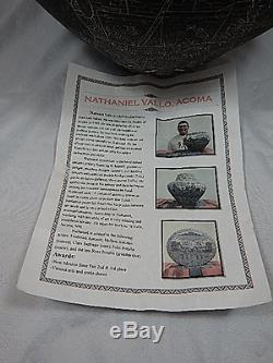ACOMA INDIAN pottery HUGE! Kachina pottery NATHANIEL VALLO ESTATE