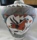 ACOMA PUEBLO HAND PAINTED POTTERY LARGE VASE by LEE RAY-NATIVE AMERICAN