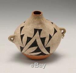 ANTIQUE Historic Acoma pottery canteen PUEBLO INDIAN NATIVE AMERICAN circa 1920