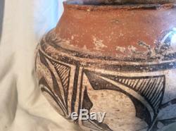 ANTIQUE LATE 1800'S ZUNI NATIVE AMERICAN INDIAN POTTERY OLLA JAR