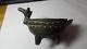 Antique Native American Indian Pottery Deer Effigy Bowl