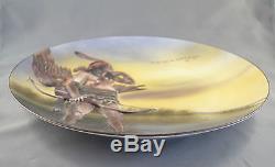 Antique Nippon Japan 3d Blown Out Native American Indian 10-1/2 Charger, Plate