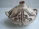 Antique / Vintage Acoma Indian Pottery Flat Form Canteen Hand Coiled Pot