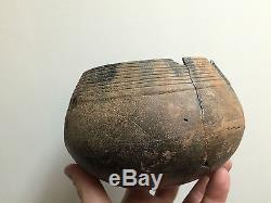 ARKANSAS CADDO EAST INCISED ENGRAVED BOWL POTTERY POT NATIVE AMERICAN INDIAN
