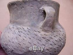 Authentic Decorated Mississippian Pottery Jar From The Jim Bussey Collection