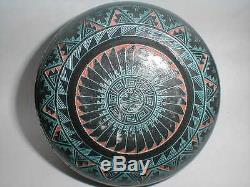 Authentic Marvin Blackmore Native American Pottery $1290 Hand Etched Vase