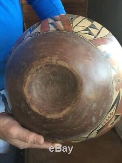 Acoma Four Color polychrome Antique Native American Pot