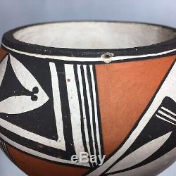 Acoma Native American Dolores Lewis Pottery Pot Jar Geometric Southwestern