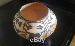 Acoma Polychrome Olla 1930's-1950s date Pot Indian Native American