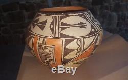 Acoma Polychrome Olla 1930's-1950s date Pot Indian Native American