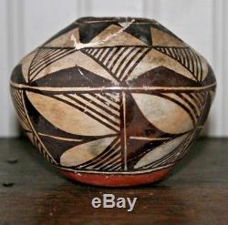 Acoma Polychrome jar Vessel NATIVE AMERICAN POTTERY Vase Antique Broken
