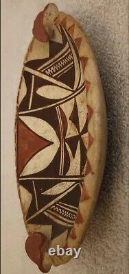 Acoma Pottery Ashtray Antique Native American Pie Crust Ashtray