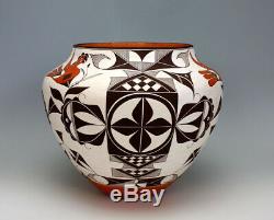 Acoma Pueblo Native American Indian Pottery Fertility Olla Franklin Peters