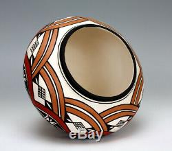 Acoma Pueblo Native American Indian Pottery Fertility Olla Kenneth Joe