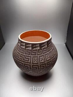 Acoma Pueblo Native American Indian Pottery. Handmade by M. C. Antonio