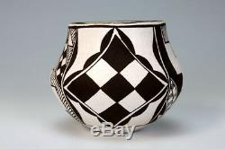 Acoma Pueblo Native American Indian Pottery Jar Carmel Lewis