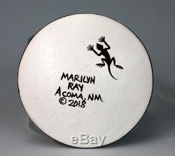Acoma Pueblo Native American Indian Pottery Kokopelli Plate Marilyn Ray
