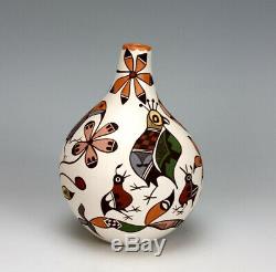 Acoma Pueblo Native American Indian Pottery Seed Jar Diane Lewis