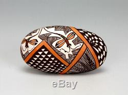 Acoma Pueblo Native American Indian Pottery Seed Pot #2 Diane Lewis