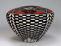 Acoma Pueblo Native American Indian Pottery Seed Pot Cletus Victorino Jr