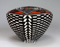 Acoma Pueblo Native American Indian Pottery Seed Pot Cletus Victorino Jr
