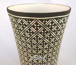 Acoma Pueblo Pottery Black & White XLG VASE POT, Native American Paula Estevan