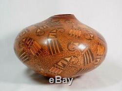 Amazing Large Hopi Indian Pottery Jar By Award Winning Artist Fawn Navasie