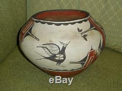 American Indian Pottery Zia Pueblo olla Jar lovely nice patina Kathy Pino