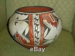 American Indian Pottery Zia Pueblo olla Jar lovely nice patina Kathy Pino