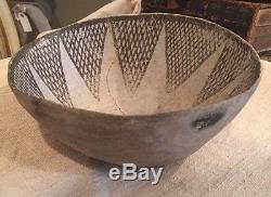 Anasazi Chaco Black & White Bowl No Restoration Indian Pottery Antique
