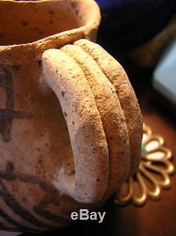 Anasazi Handled Jar, Prehistoric Pueblo 4 1/2 by 14 1/2