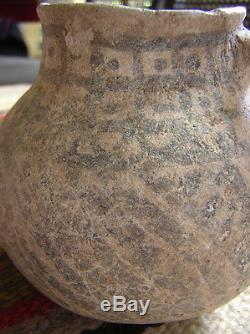 Anasazi Handled Jar, Prehistoric Pueblo 4 1/2 by 4 1/8 by13