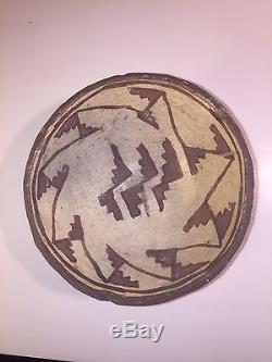 Ancient Anasazi Pottery Bowl With Polychrome Design