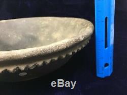 Ancient Authentic Indian Artifact Pottery Compound Bowl Native American AR