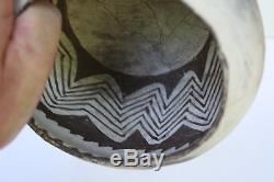 Ancient Mimbres Black White Native American Pottery Bowl withProvenance ESTATE