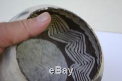 Ancient Mimbres Black White Native American Pottery Bowl withProvenance ESTATE