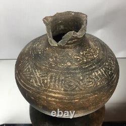 Ancient Native American Arkansas / Mississippian Water Vessel Pottery Terracotta