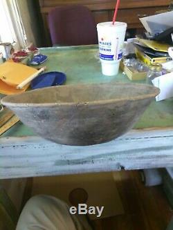 Ancient Native American Caddo Indian Pottery Bowl Large Mississippian