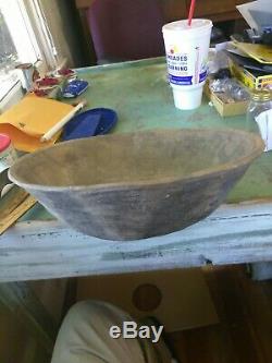 Ancient Native American Caddo Indian Pottery Bowl Large Mississippian