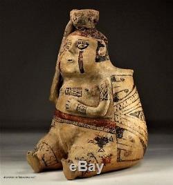 Ancient Native American Casas Grandes Indian Artifact Female Pottery Vase NM